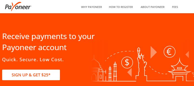 payoneer $25 bonus