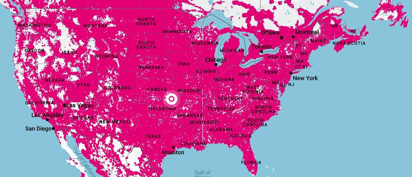 T-Mobile Coverage Map